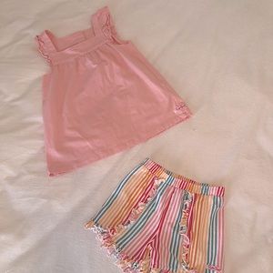 Ruffle butts girls short set